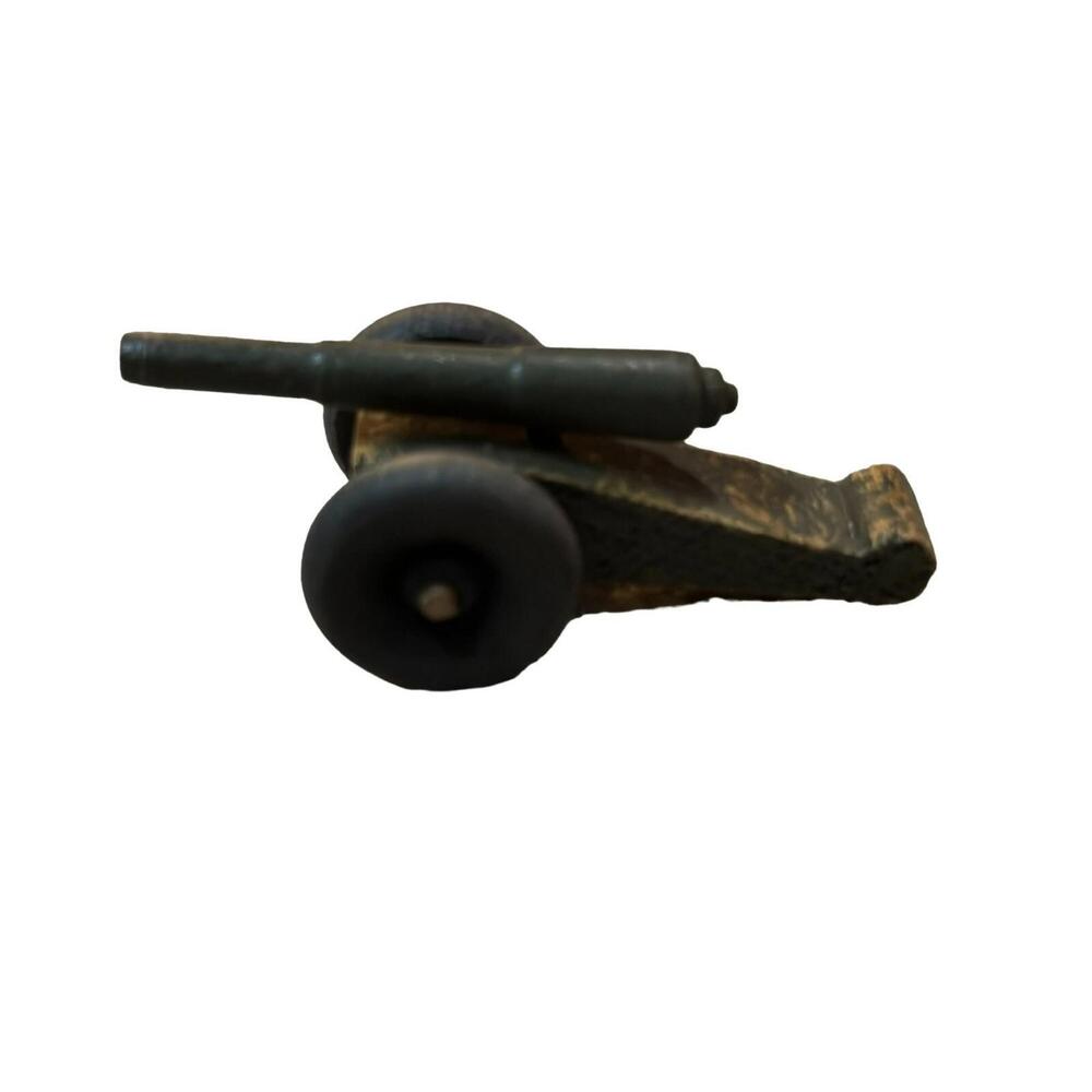 Vintage Wood Toy Field Military Artillery Cannon Collectible